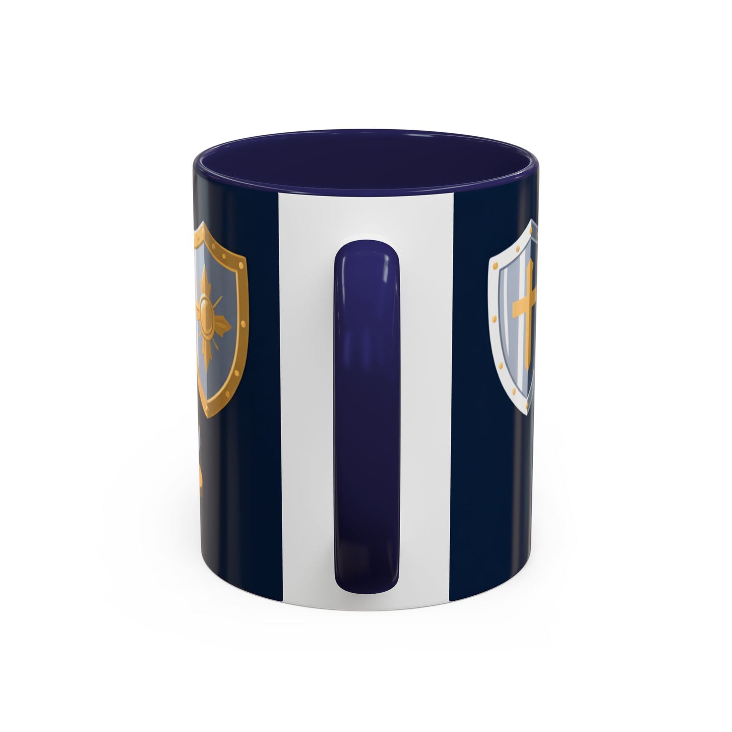 Christian Knight Coffee Mug — “Suit Up Daily” Accent Ceramic Mug