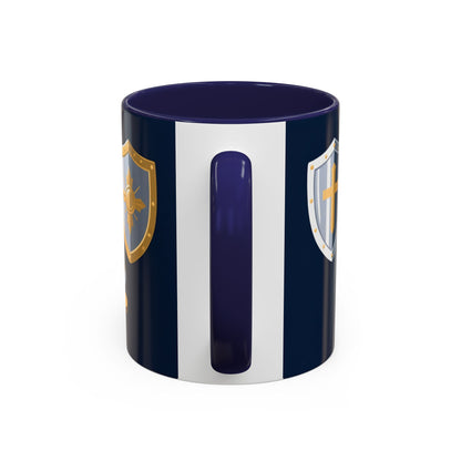 Christian Knight Coffee Mug — “Suit Up Daily” Accent Ceramic Mug