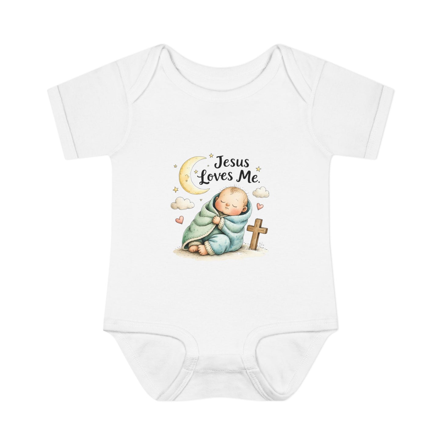 Jesus Loves Me Baby Bodysuit - Infant Christian Onesie for Newborns
