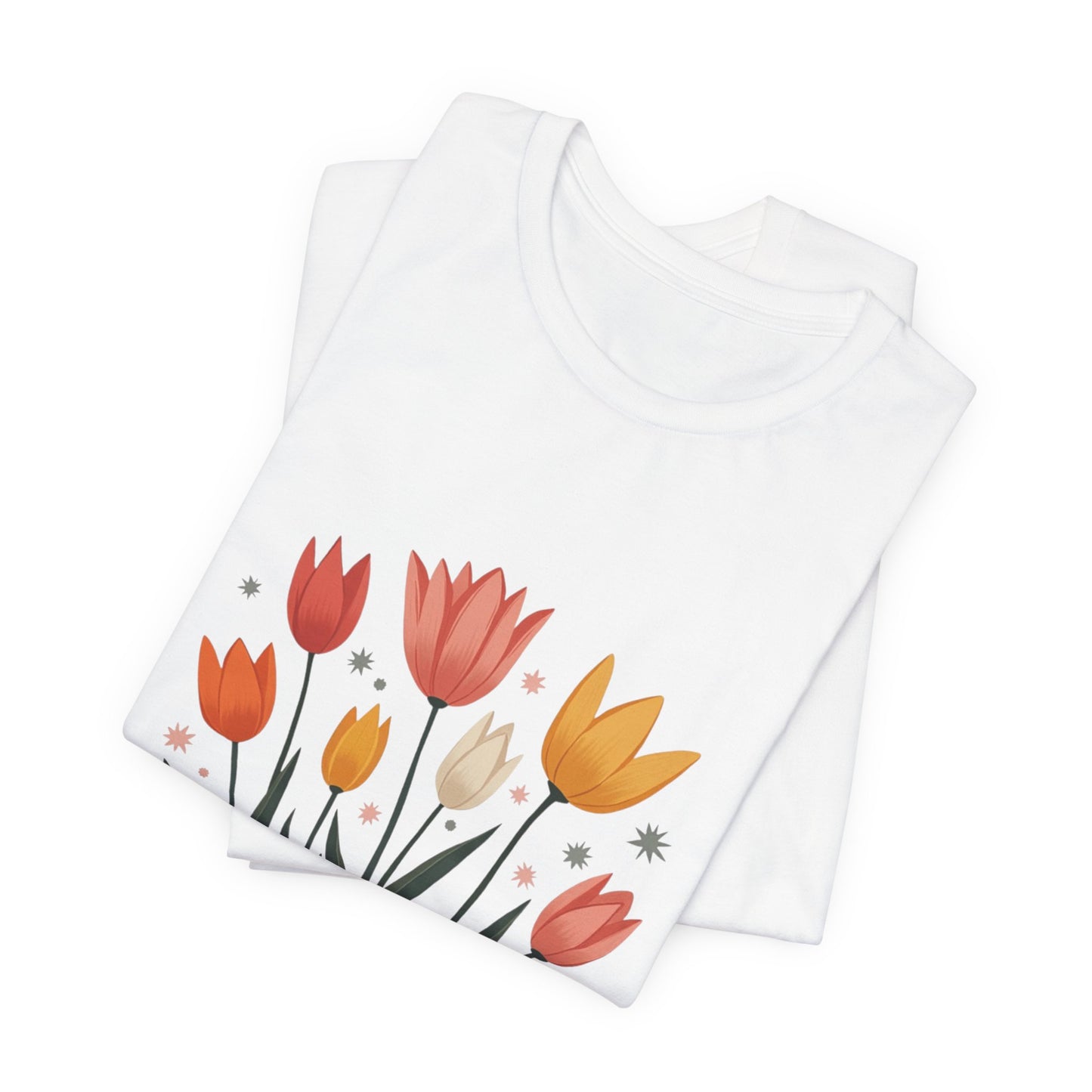 Tulip Floral Faith Shirt | Christian Spring Tee | Unique Gifts for Moms & Teens