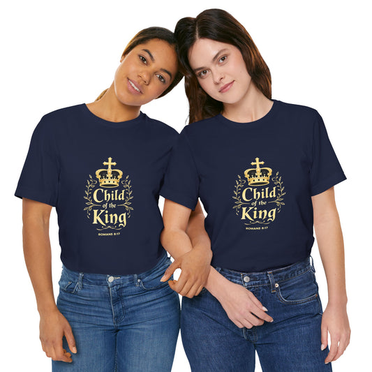 Child of the King T-Shirt | Romans 8:17 Christian Crown Tee | Perfect Gift for Believers  | Thoughtful Christian Gift