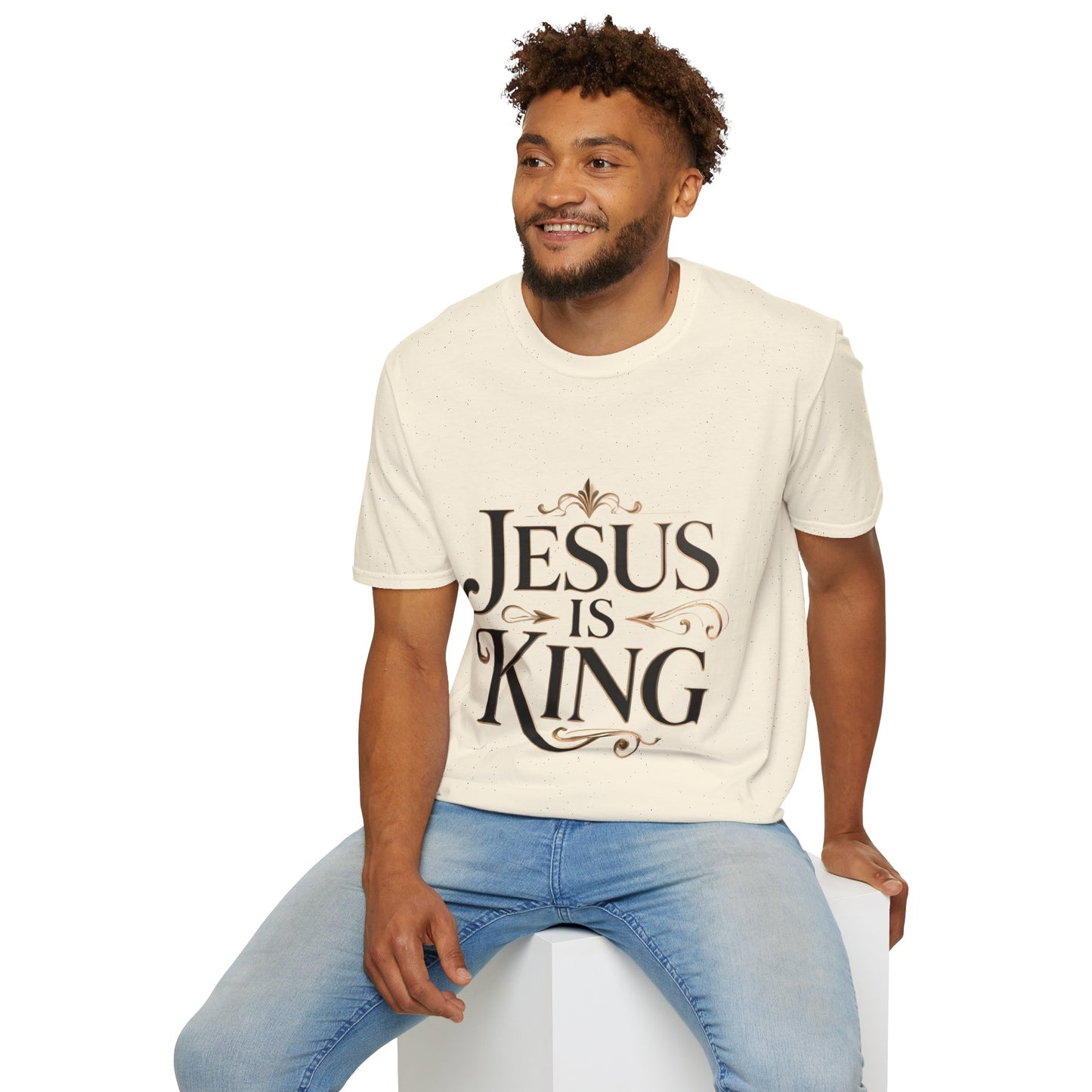 Jesus Is King T-Shirt — Christian Faith Graphic Tee, Inspirational Worship Shirt