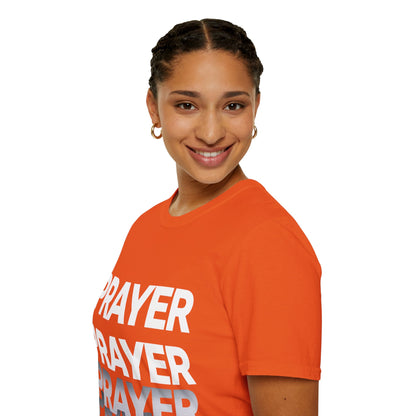 Prayer Repeat T-Shirt | Bold Spiritual Graphic Tee Gift