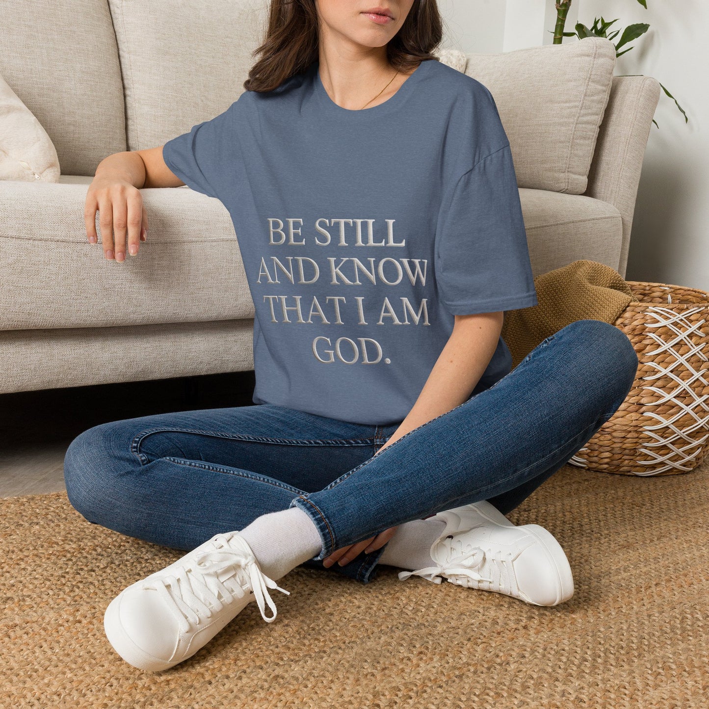 Be Still and Know T-Shirt — Inspirational Christian Faith Tee