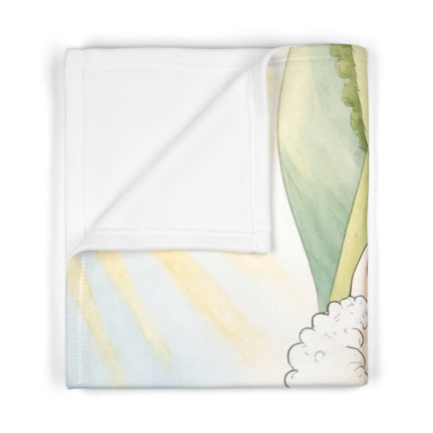 Cute Lamb Baby Blanket – Soft Fleece Nursery Throw for Newborns & Toddlers