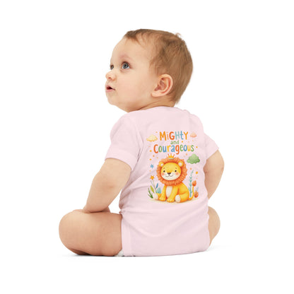 Mighty and Courageous Lion Infant One‑Piece Bodysuit | Perfect Gift for Baby Showers | Birthday Gifts