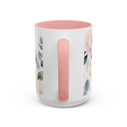 Grace Upon Grace Coffee Mug — Floral John 1:16 Scripture Accent Mug