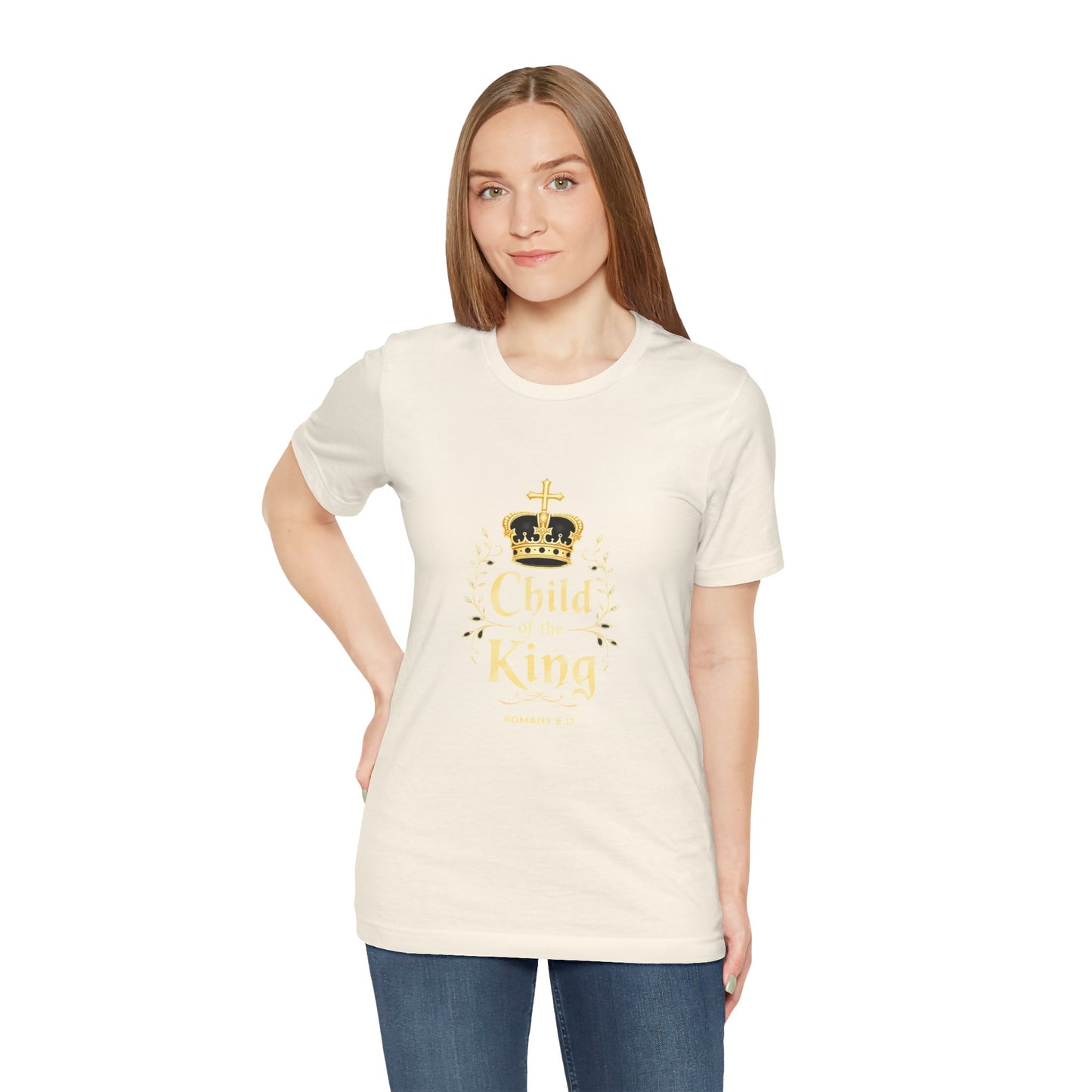 Child of the King T-Shirt | Romans 8:17 Christian Crown Tee | Perfect Gift for Believers  | Thoughtful Christian Gift