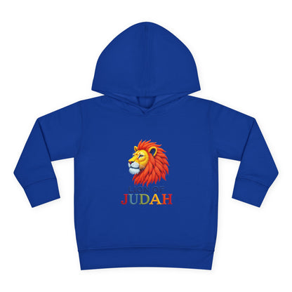 Lion of Judah Toddler Hoodie — Christian Kids Pullover with Colorful Lion Graphic