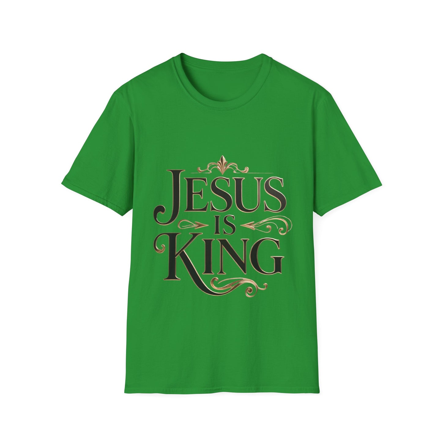 Jesus Is King T-Shirt — Christian Faith Graphic Tee, Inspirational Worship Shirt