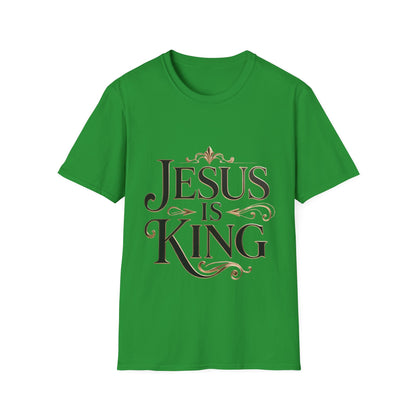 Jesus Is King T-Shirt — Christian Faith Graphic Tee, Inspirational Worship Shirt