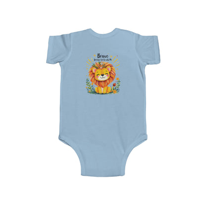 Infant Bodysuit — 'Brave Little Lion' Cute Baby Onesie