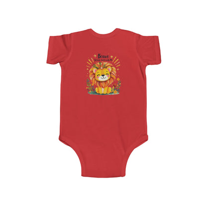 Infant Bodysuit — 'Brave Little Lion' Cute Baby Onesie