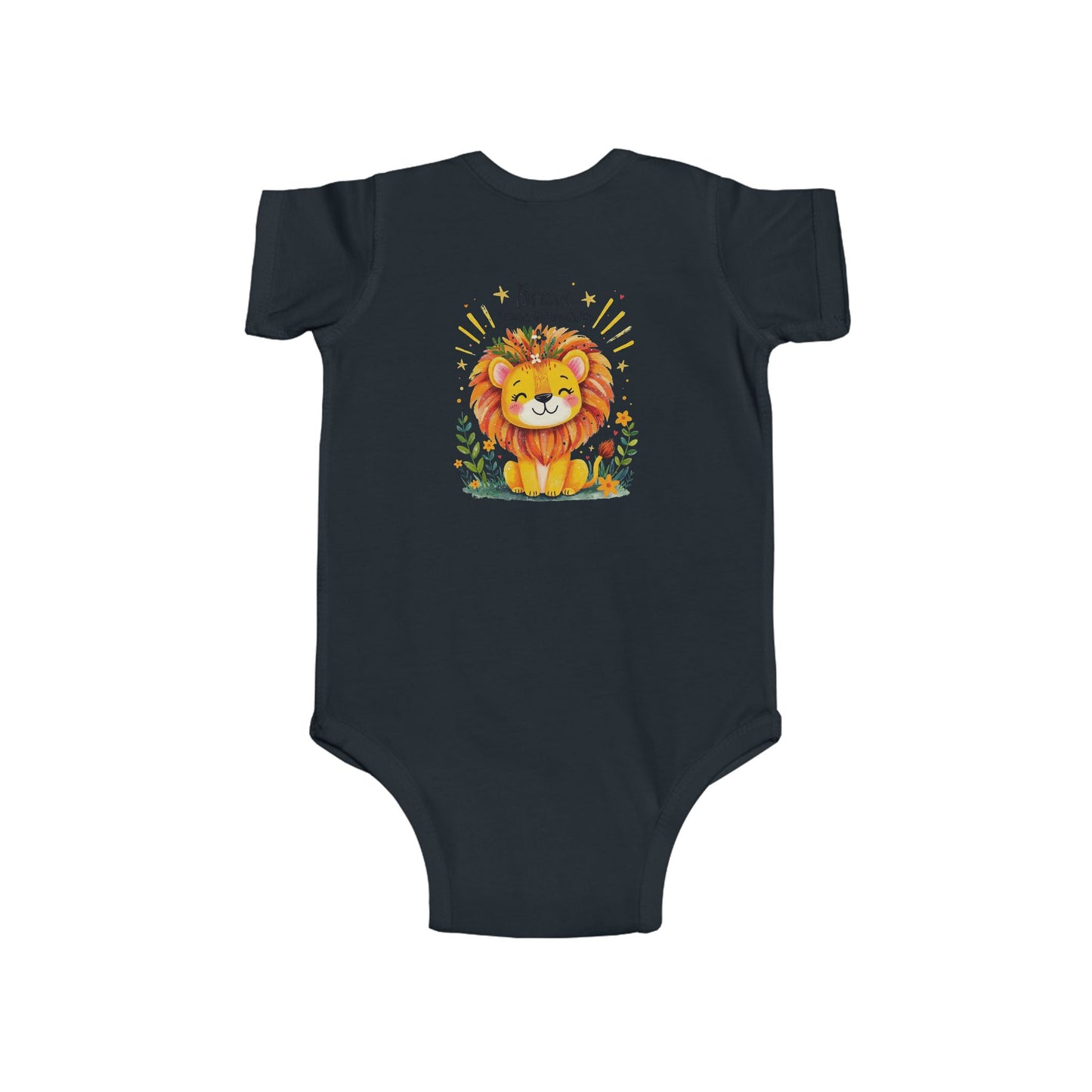 Infant Bodysuit — 'Brave Little Lion' Cute Baby Onesie