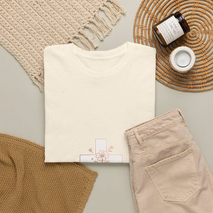 Floral Cross Tee — Delicate Bloom Christian T-Shirt | Meaningful gifts for teens and adults
