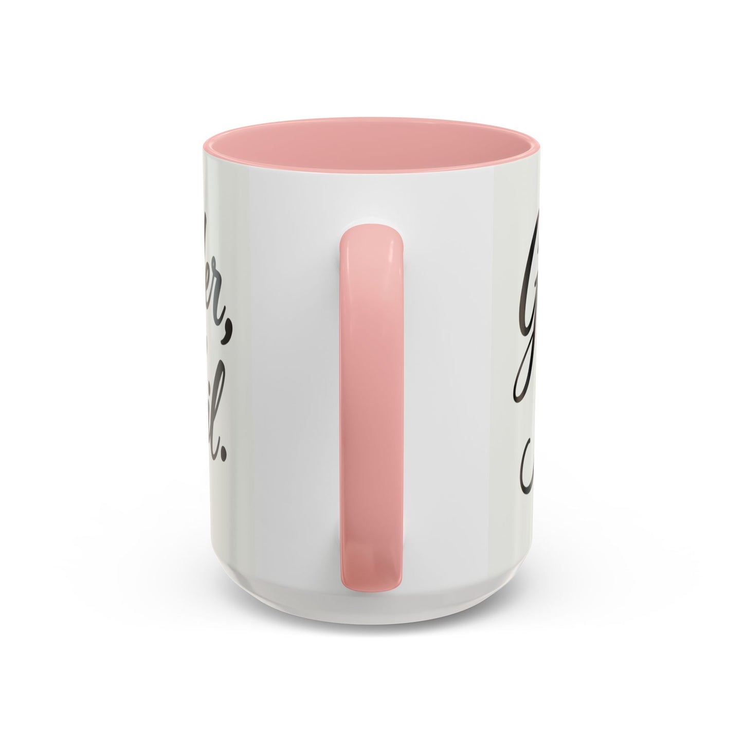 Inspirational Script Coffee Mug — "Strength Lives in Small, Steady Moments" (11/15 oz)