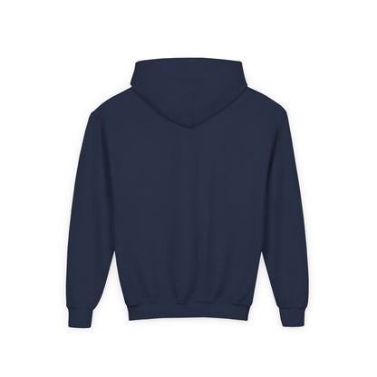 Youth Hoodie — "God Shield" Faith Graphic Pullover