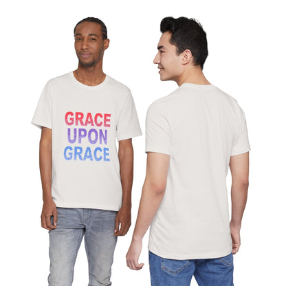 Inspirational Grace Upon Grace Shirt | Christian Typography Tee | Thoughtful Gift Idea