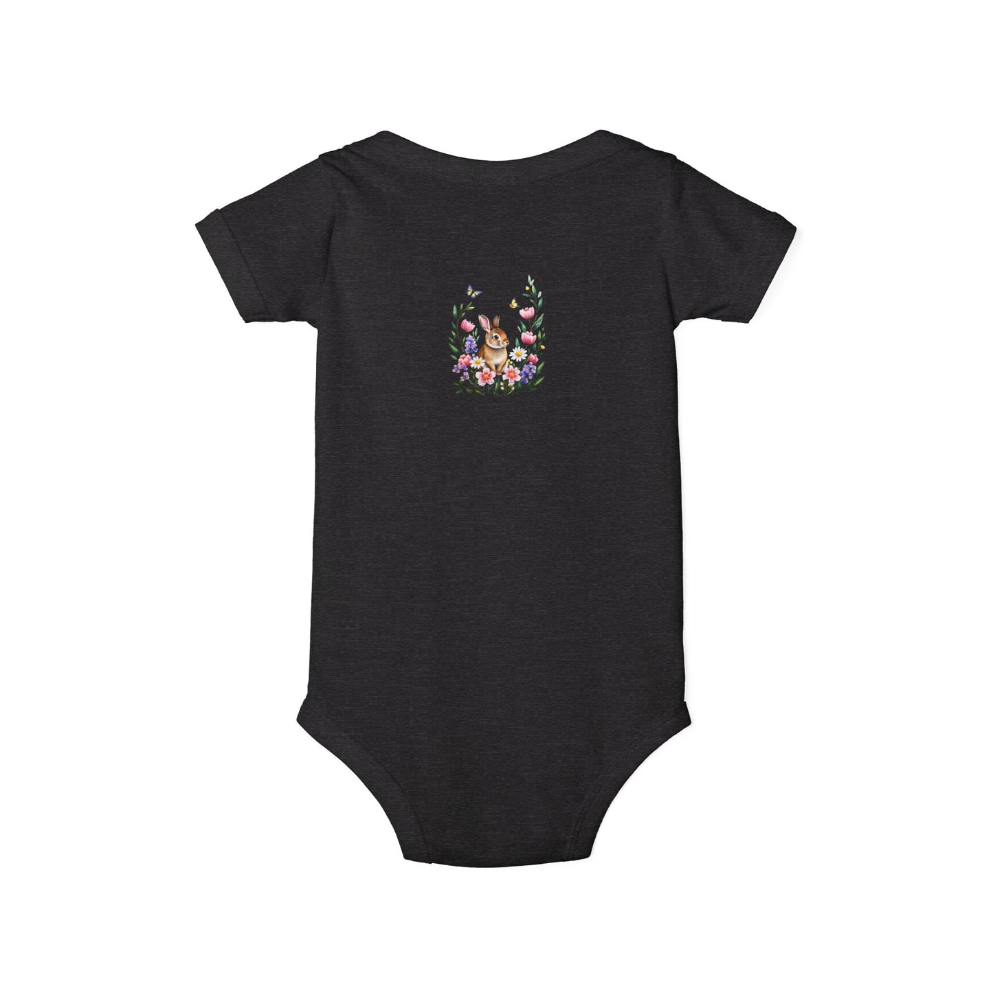 Floral Bunny Infant One-Piece Bodysuit