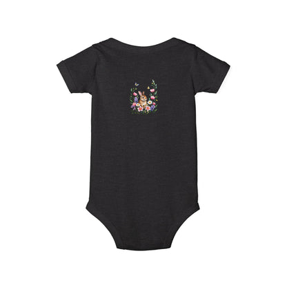 Floral Bunny Infant One-Piece Bodysuit