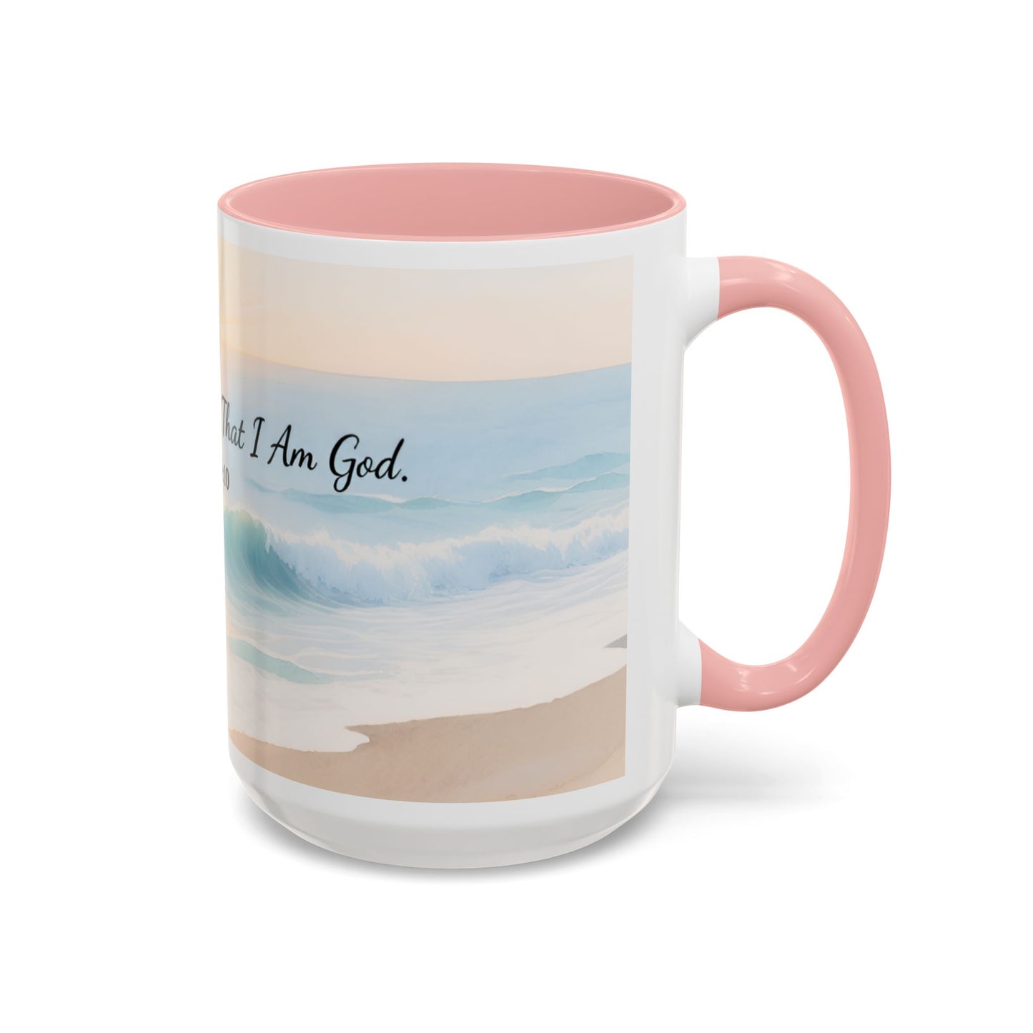 Psalm 46:10 Ocean Coffee Mug – "Be Still and Know That I Am God" Inspirational Ceramic