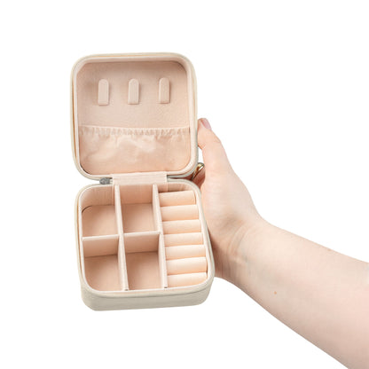 Portable Jewelry Travel Case — "Love Them Anyway" Compact Organizer for Rings, Earrings & Necklaces