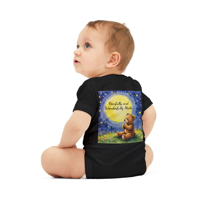 Infant One-Piece — 'Little Prayer Warrior' Bear Baby Bodysuit (Personalize Name)