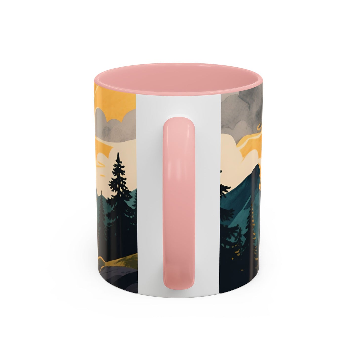 Faith Can Move Mountains Coffee Mug — Matthew 17:20 Inspirational Accent Mug
