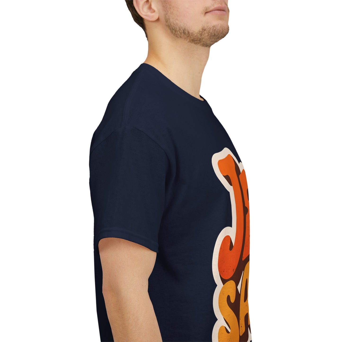 Jesus Saves Retro Tee — Bright Sunset Faith T-Shirt