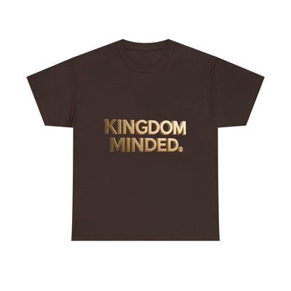Faith & Focus Tee — Gold Typography Cotton Shirt