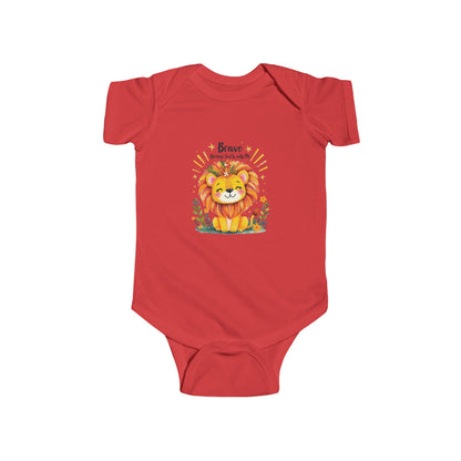 Infant Bodysuit — 'Brave Little Lion' Cute Baby Onesie