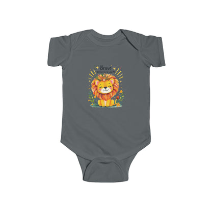 Infant Bodysuit — 'Brave Little Lion' Cute Baby Onesie
