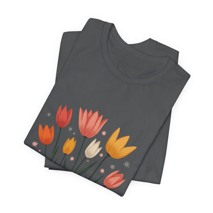 Tulip Floral Faith Shirt | Christian Spring Tee | Unique Gifts for Moms & Teens