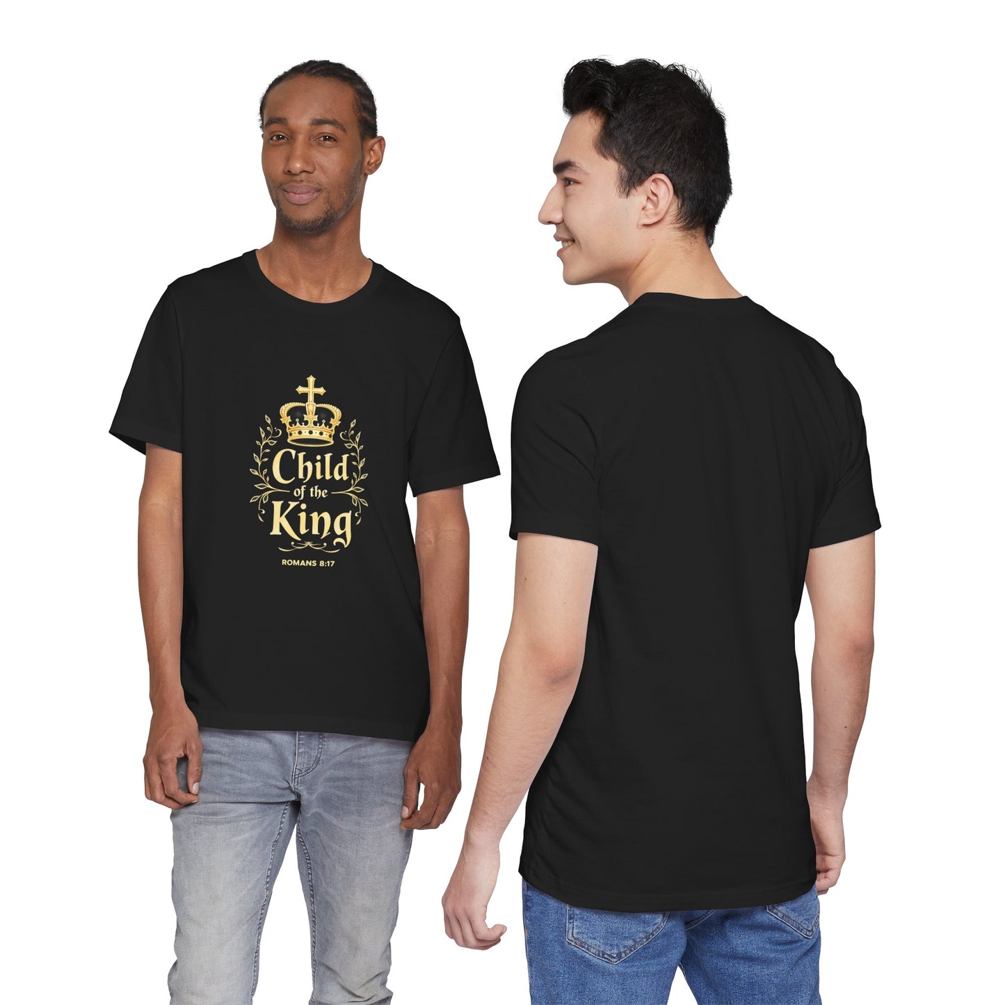 Child of the King T-Shirt | Romans 8:17 Christian Crown Tee | Perfect Gift for Believers  | Thoughtful Christian Gift