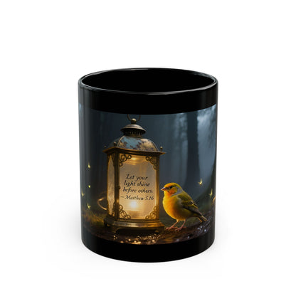 Lantern and Bird Illustration Mug | Inspirational Scripture Verse Coffee Cup