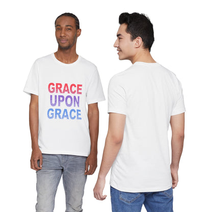 Inspirational Grace Upon Grace Shirt | Christian Typography Tee | Thoughtful Gift Idea