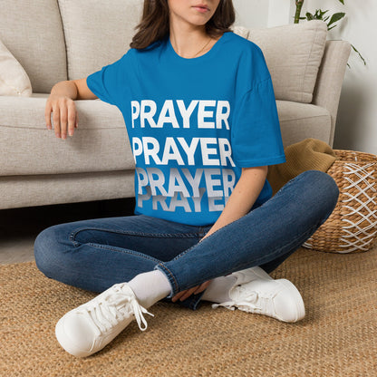 Prayer Repeat T-Shirt | Bold Spiritual Graphic Tee Gift
