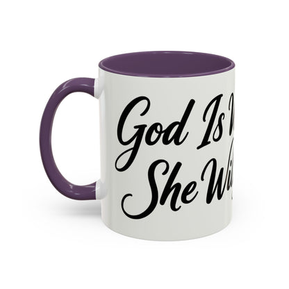 Inspirational Script Coffee Mug — "Strength Lives in Small, Steady Moments" (11/15 oz)