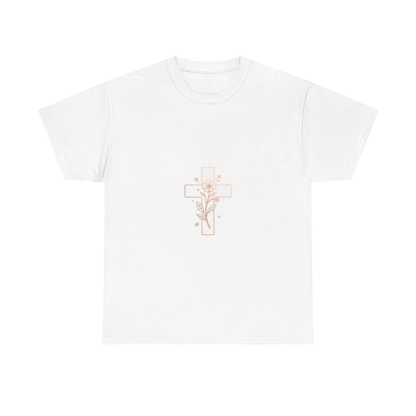 Floral Cross Tee — Delicate Bloom Christian T-Shirt | Meaningful gifts for teens and adults