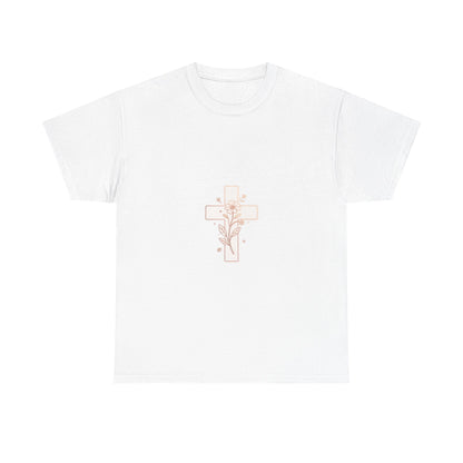 Floral Cross Tee — Delicate Bloom Christian T-Shirt | Meaningful gifts for teens and adults