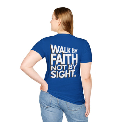 Walk By Faith T-Shirt — Womens/Mens Faith Graphic Tee