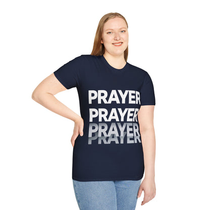 Prayer Repeat T-Shirt | Bold Spiritual Graphic Tee Gift