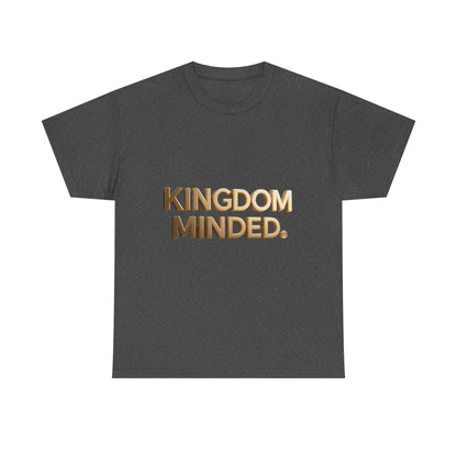Faith & Focus Tee — Gold Typography Cotton Shirt
