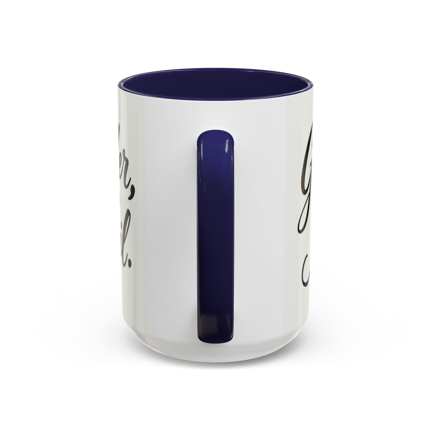 Inspirational Script Coffee Mug — "Strength Lives in Small, Steady Moments" (11/15 oz)