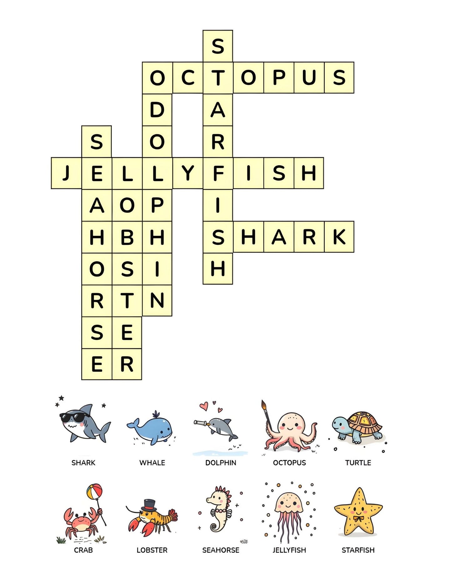 Wild Word Safari Crossword Puzzle 25+ crossword puzzles Large, Easy-To-Read layout | Explore the Animal Kingdom One Clue at a Time 8.5x11 Digital Download