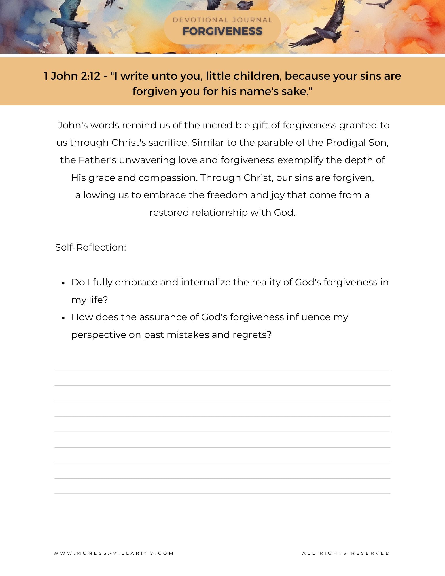 Forgiveness A Devotional Journal