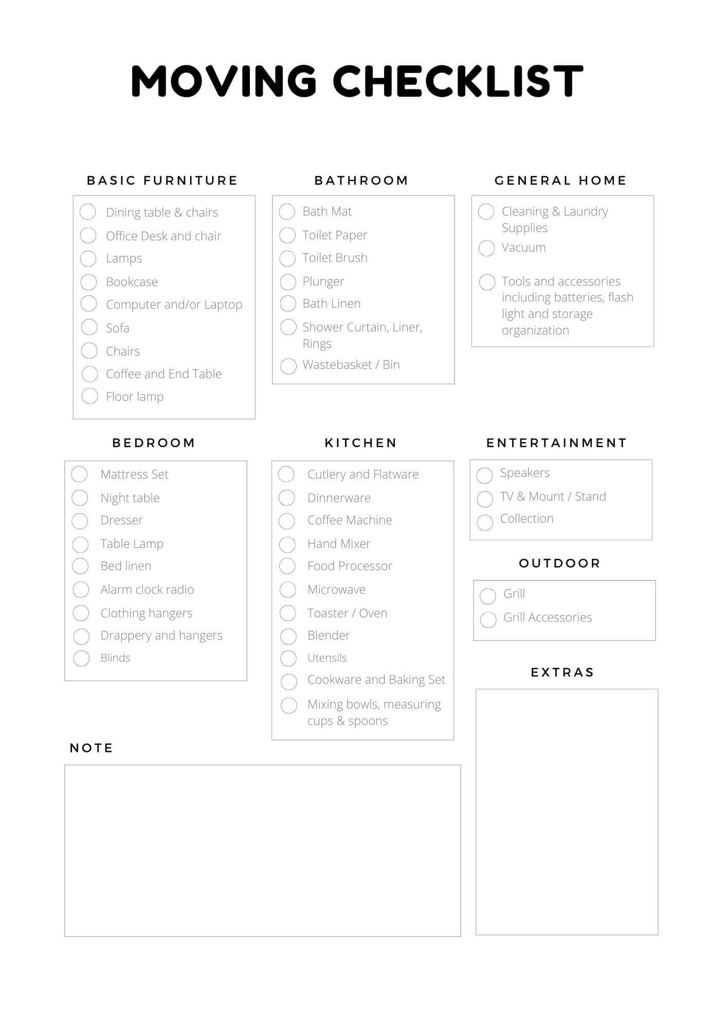 Relocation Planner Floral Edition