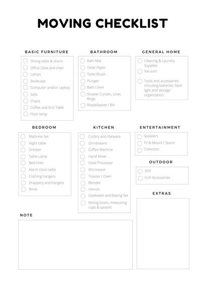 Relocation Planner Floral Edition