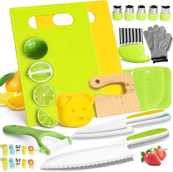Kids Knives Set Kitchen Tools Kids Safe a9600f28367bcfd38db2b23fafdb334c