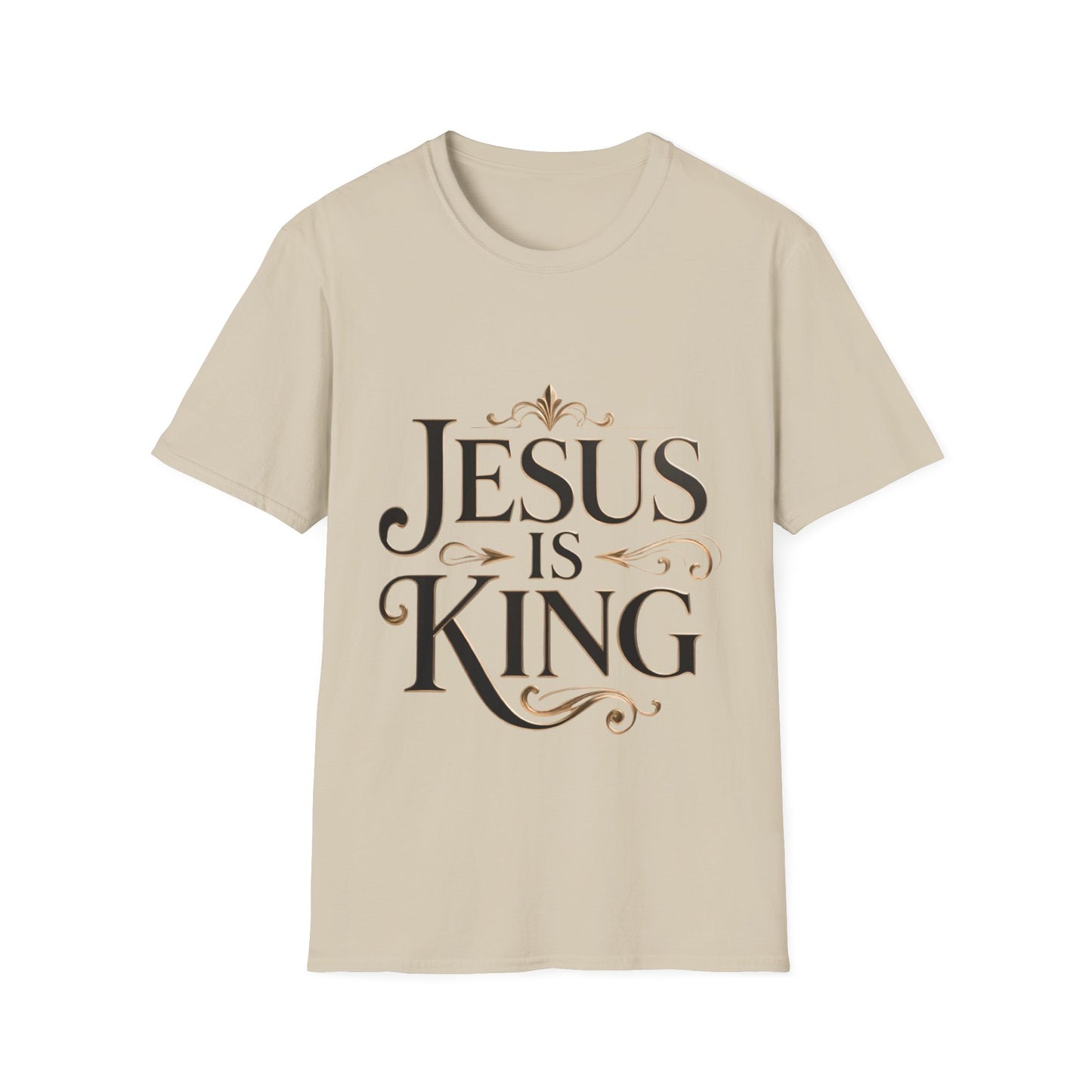 Jesus Is King T-Shirt — Christian Faith Graphic Tee, Inspirational Worship Shirt